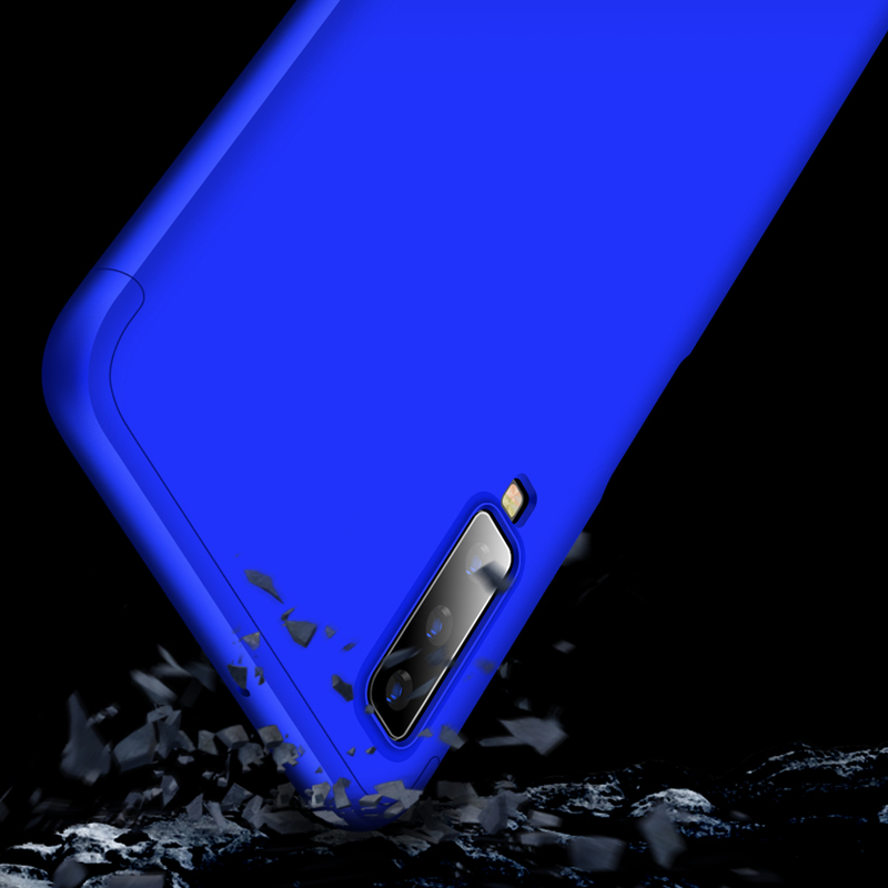 Husa Samsung Galaxy A7 2018 GKK 360 Full Cover Albastru