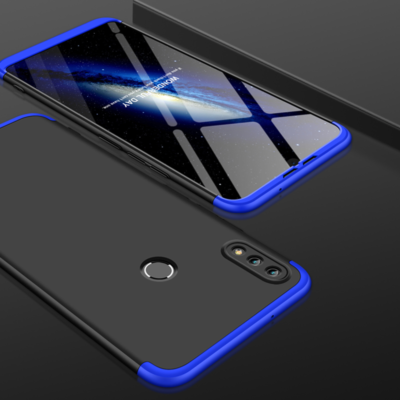 Husa Huawei Honor 8X Max GKK 360 Full Cover Negru-Albastru