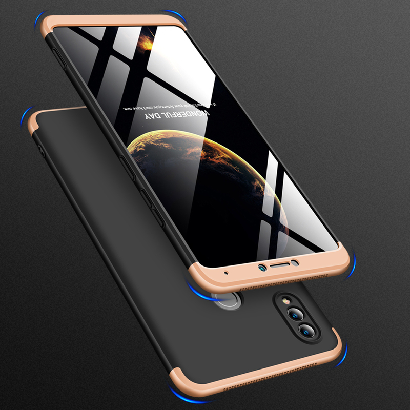 Husa Huawei Honor Note 10 GKK 360 Full Cover Negru-Auriu