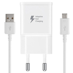 Incarcator Priza Original Samsung EP-TA20EWE + Cablu De Date Micro-USB 2.0A USB Bulk- Alb
