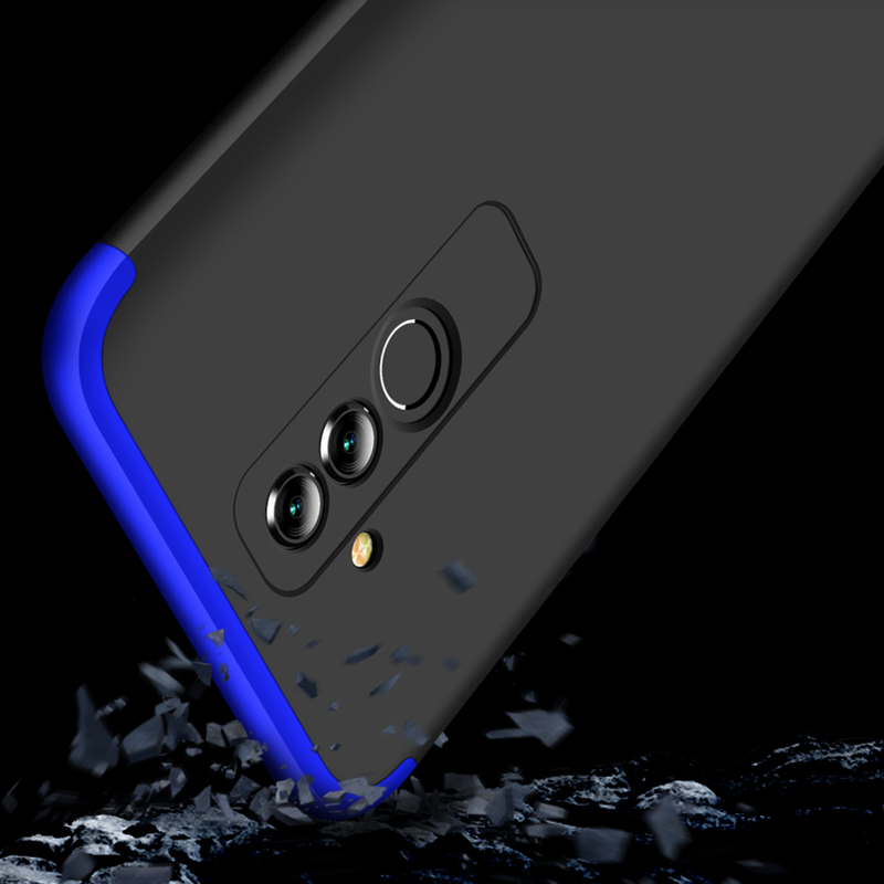 Husa Huawei Mate 20 Lite GKK 360 Full Cover Negru-Albastru