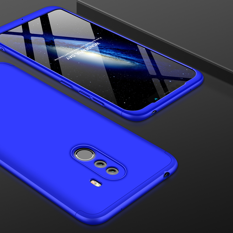 Husa Xiaomi Pocophone F1 GKK 360 Full Cover Albastru