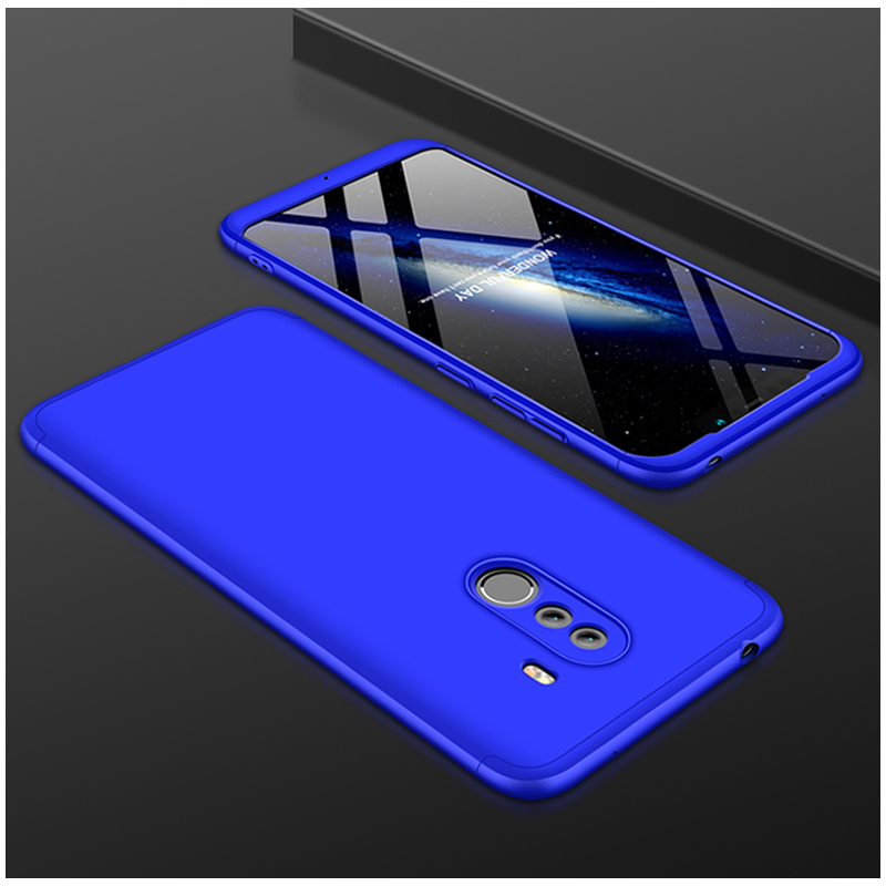 Husa Xiaomi Pocophone F1 GKK 360 Full Cover Albastru