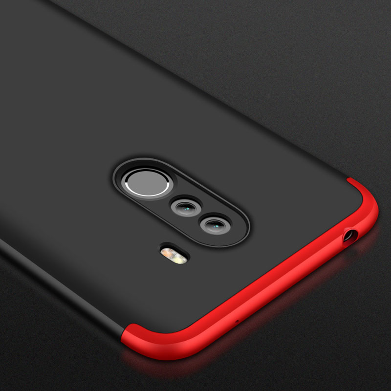Husa Xiaomi Pocophone F1 GKK 360 Full Cover Negru-Rosu