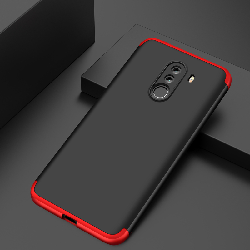 Husa Xiaomi Pocophone F1 GKK 360 Full Cover Negru-Rosu
