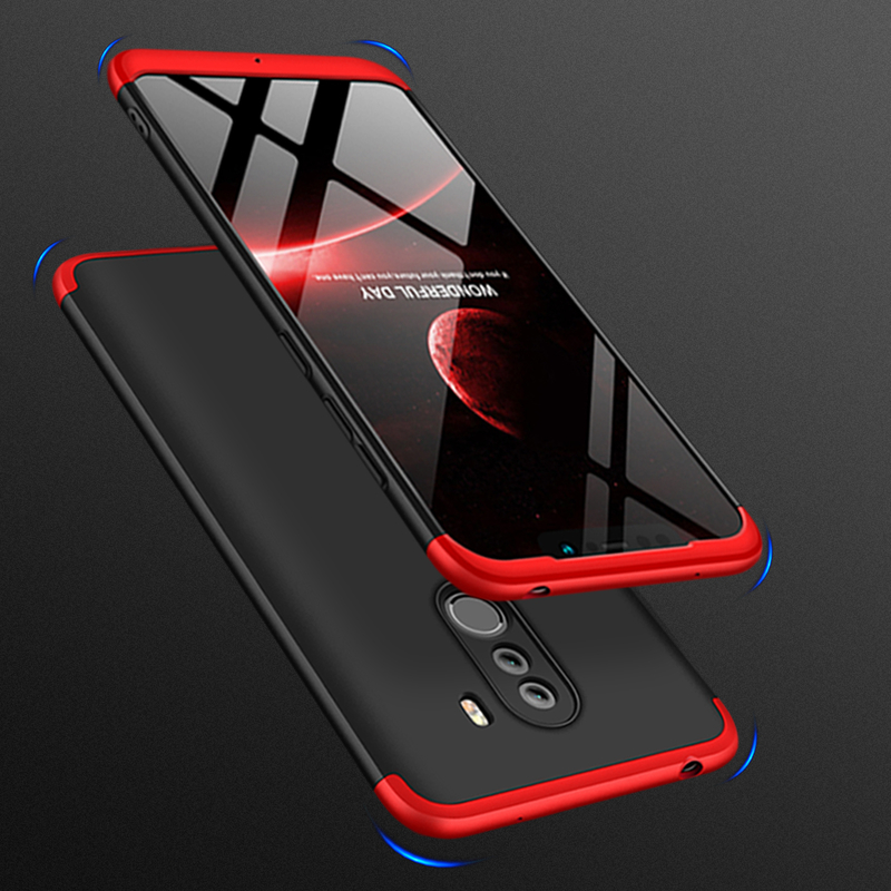 Husa Xiaomi Pocophone F1 GKK 360 Full Cover Negru-Rosu
