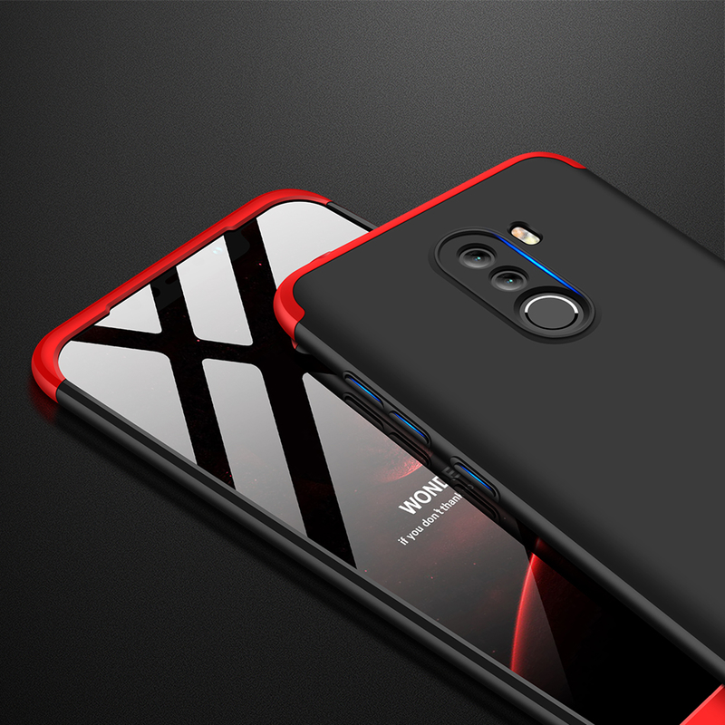 Husa Xiaomi Pocophone F1 GKK 360 Full Cover Negru-Rosu