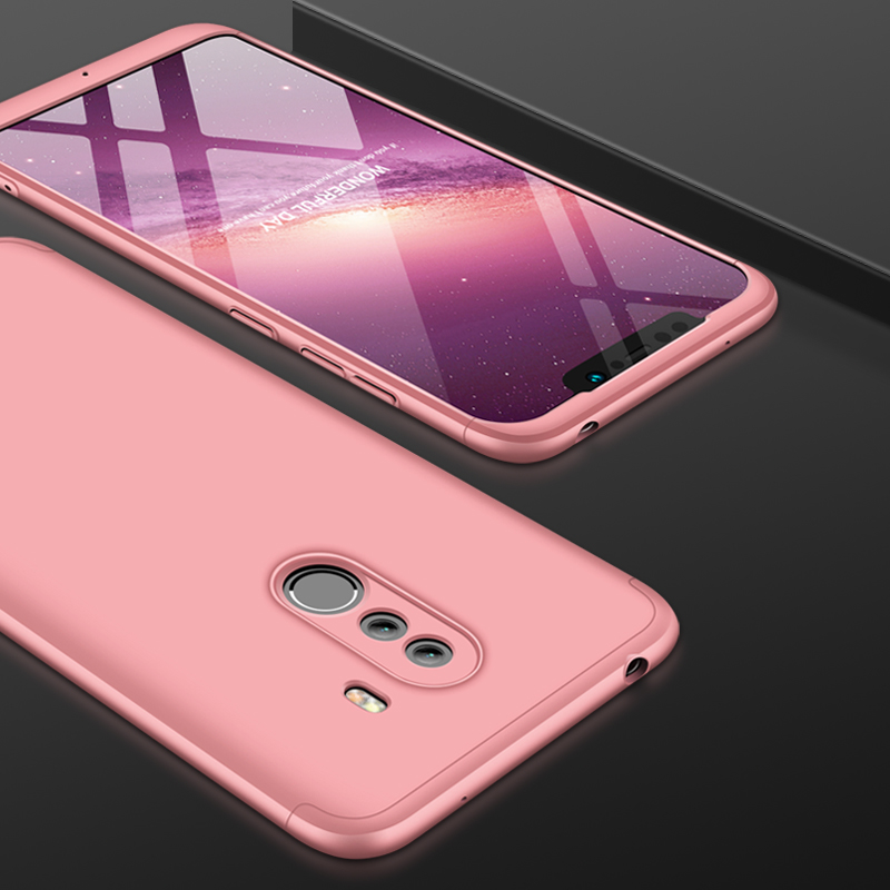 Husa Xiaomi Pocophone F1 GKK 360 Full Cover Roz