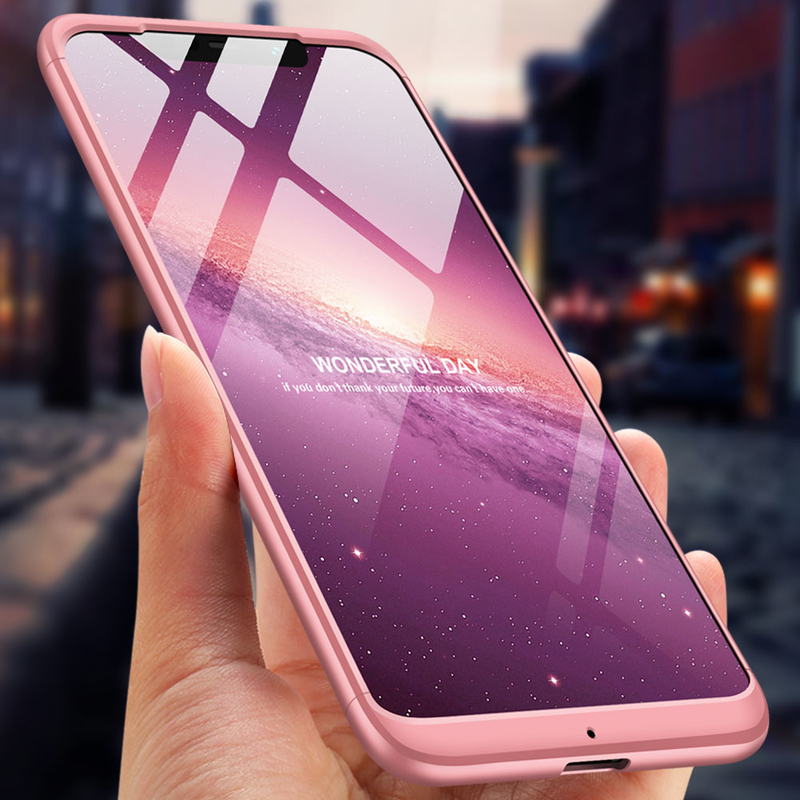 Husa Xiaomi Pocophone F1 GKK 360 Full Cover Roz