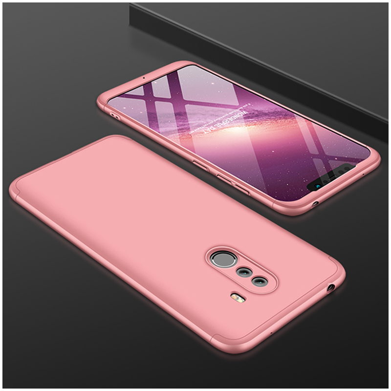 Husa Xiaomi Pocophone F1 GKK 360 Full Cover Roz