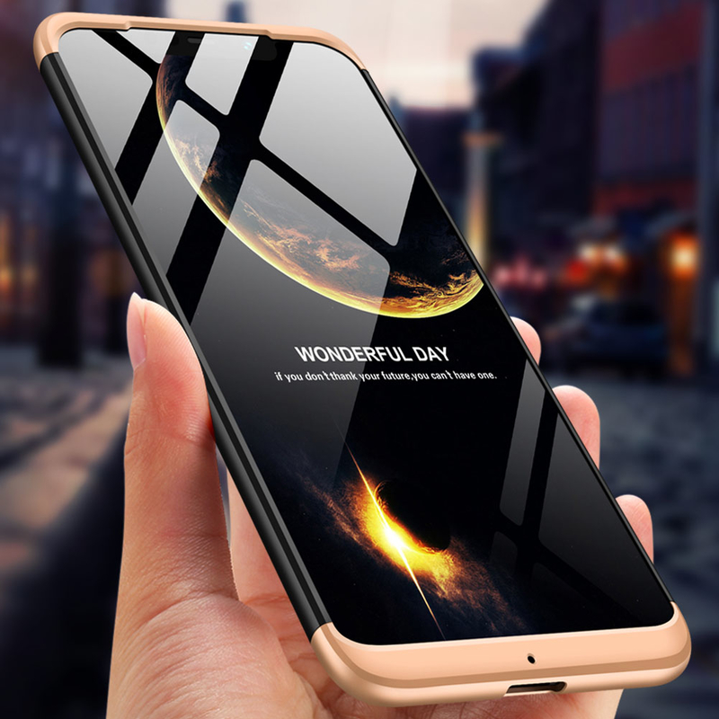Husa Xiaomi Pocophone F1 GKK 360 Full Cover Negru-Auriu