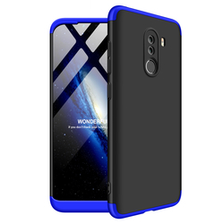 Husa Xiaomi Pocophone F1 GKK 360 Full Cover Negru-Albastru