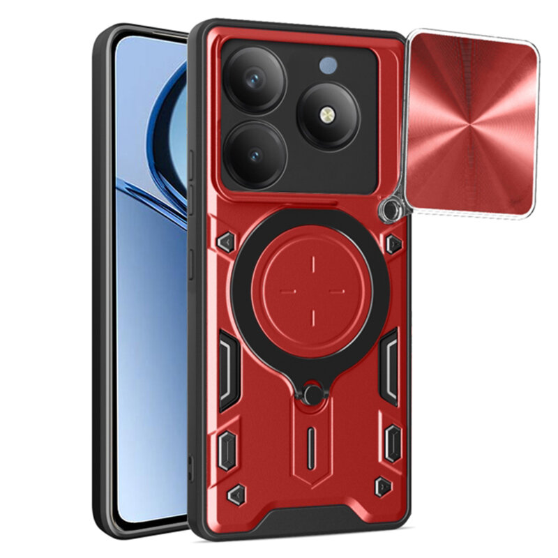 Husa Realme C63 Techsuit CamGuard Pro, rosu