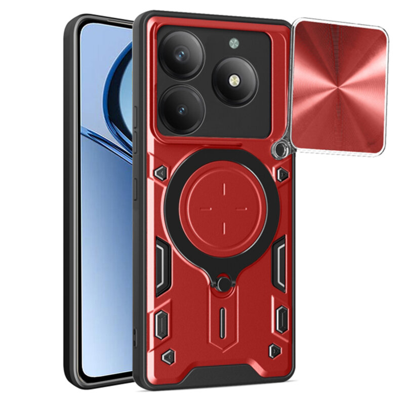 Husa Realme C61 Techsuit CamGuard Pro, rosu