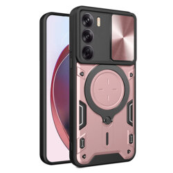 Husa Oppo Reno12 Techsuit CamGuard Pro, roz auriu