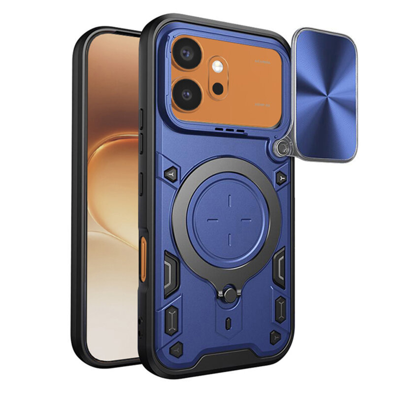 Husa Honor 600 Techsuit CamGuard Pro, albastru