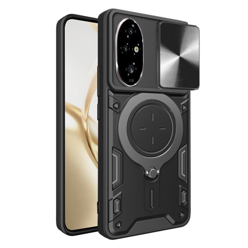 Husa Honor 200 Pro Techsuit CamGuard Pro, negru