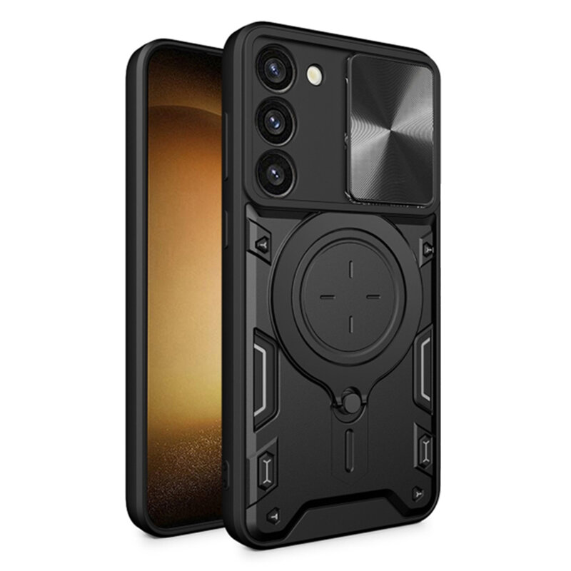 Husa Samsung Galaxy S23 Techsuit CamGuard Pro, negru