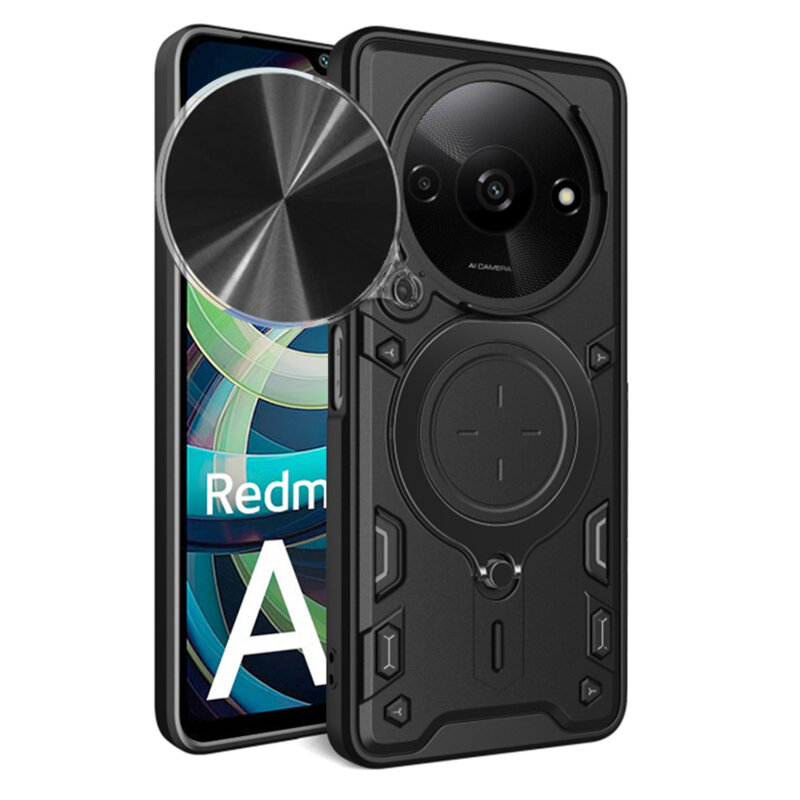 Husa Xiaomi Redmi A3 Techsuit CamGuard Pro, negru