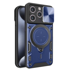 Husa iPhone 15 Pro Techsuit CamGuard Pro, albastru