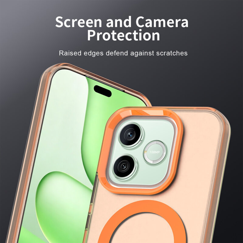 Husa Honor 600 Pro Techsuit CandyCase MagSafe, portocaliu