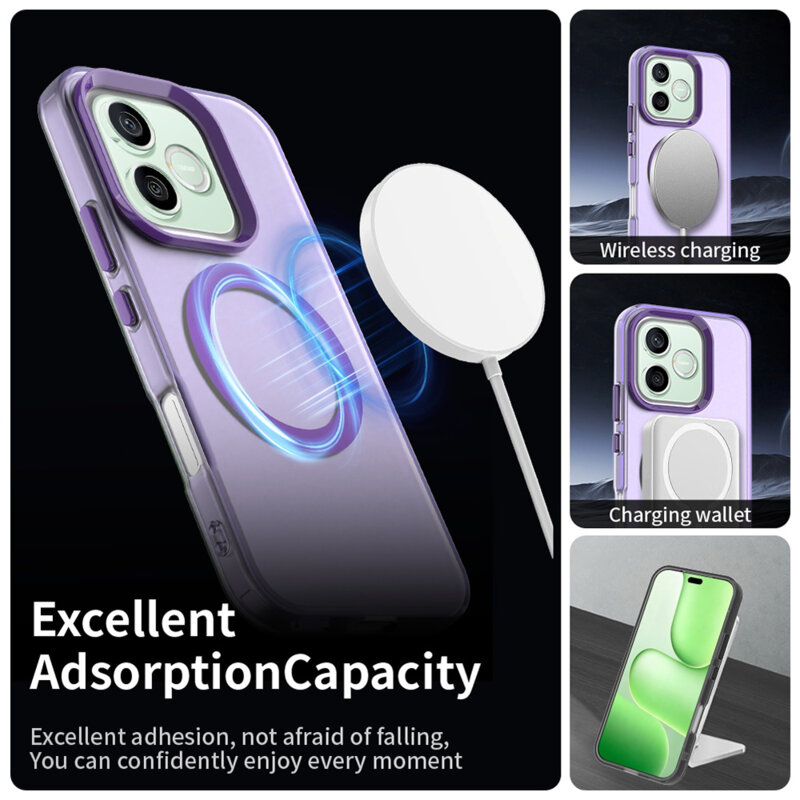 Husa Honor 600 Techsuit CandyCase MagSafe, mov