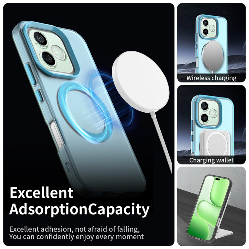 Husa Honor 600 Techsuit CandyCase MagSafe, albastru