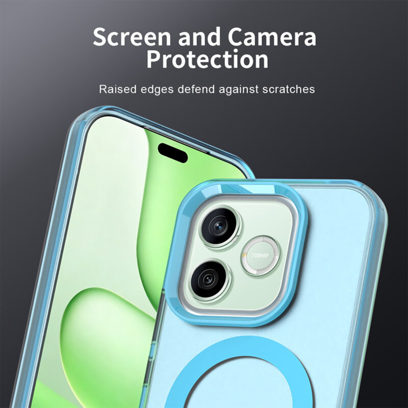 Husa Honor 600 Pro Techsuit CandyCase MagSafe, albastru