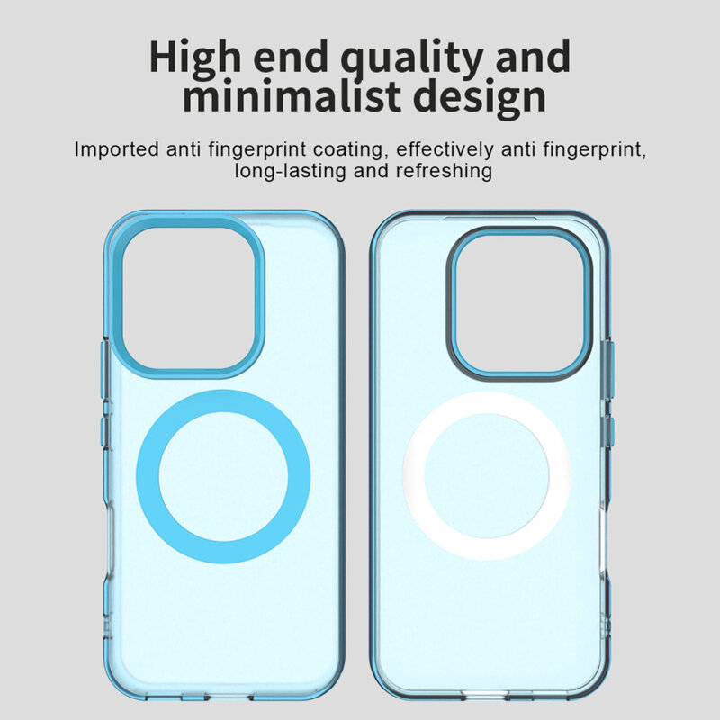Husa Honor 600 Pro Techsuit CandyCase MagSafe, albastru