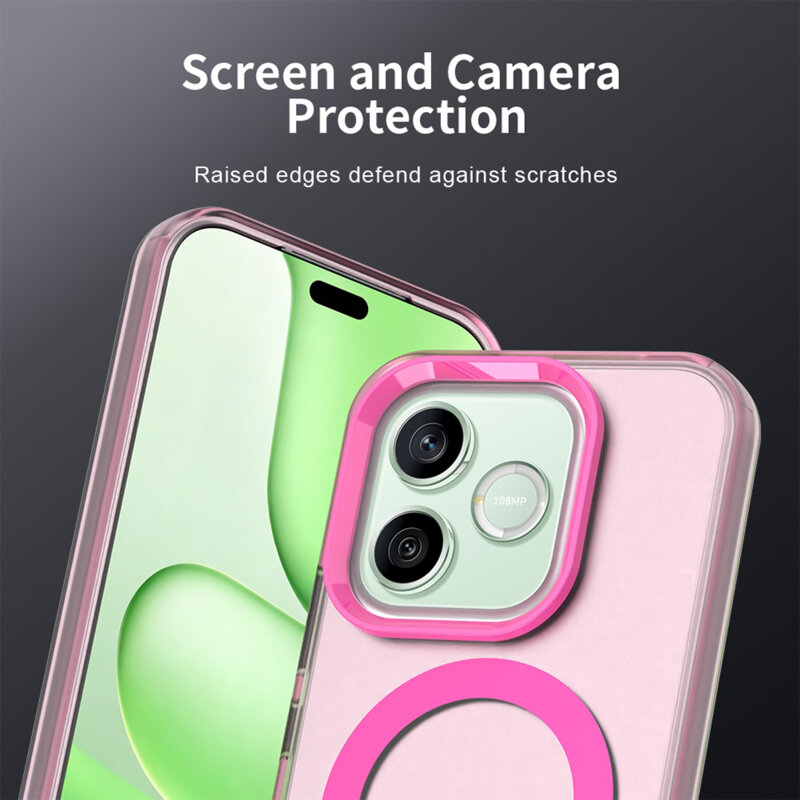 Husa Honor 600 Techsuit CandyCase MagSafe, roz