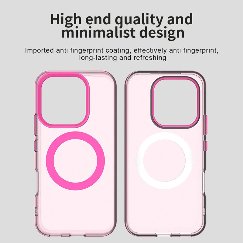 Husa Honor 600 Techsuit CandyCase MagSafe, roz