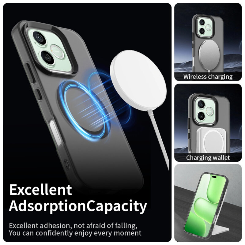 Husa Honor 600 Pro Techsuit CandyCase MagSafe, negru