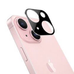Folie camera iPhone 15 Techsuit Full Glass, negru