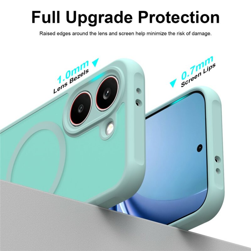 Husa Xiaomi Poco X8 Pro Techsuit HaloFrost II MagSafe, verde menta