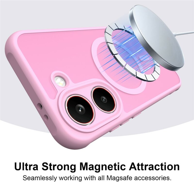 Husa Xiaomi Poco X8 Pro Techsuit HaloFrost II MagSafe, roz