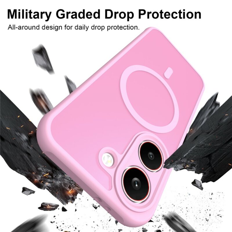 Husa Xiaomi Poco X8 Pro Techsuit HaloFrost II MagSafe, roz