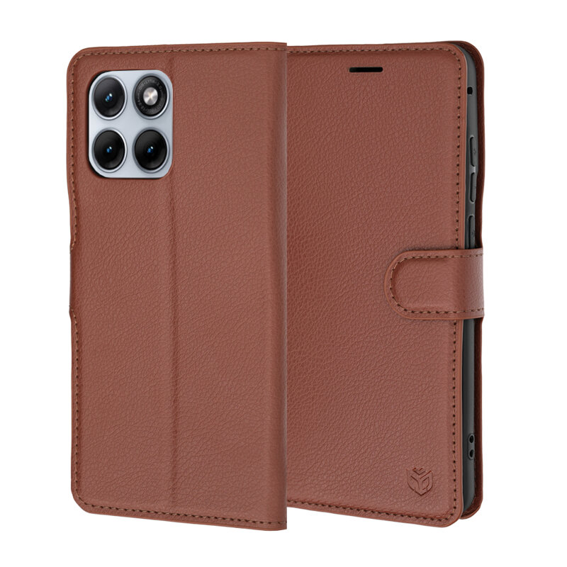 Husa Motorola Edge 70 Fusion Techsuit Leather Folio, maro