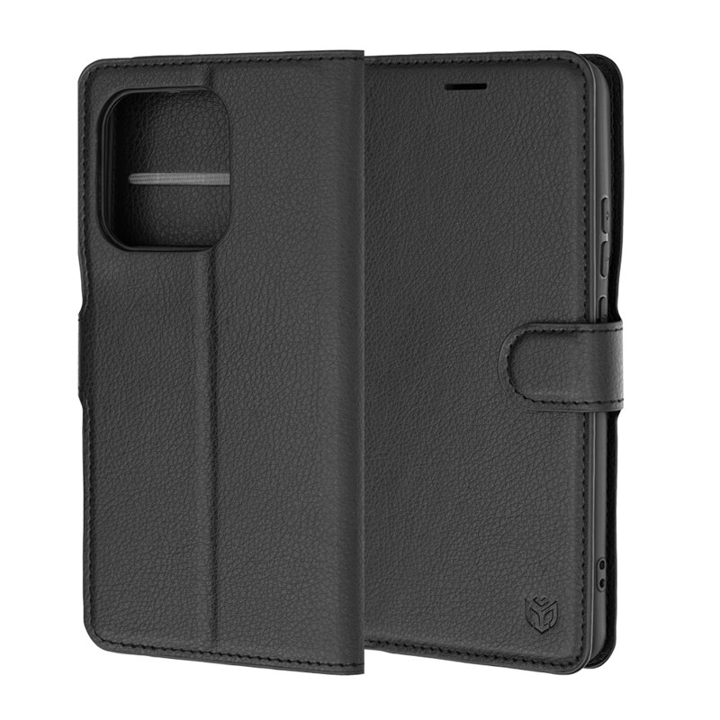 Husa Motorola Signature Techsuit Leather Folio, negru