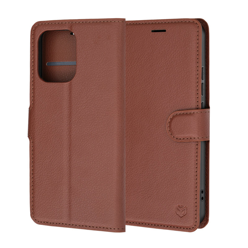 Husa Oppo A6 Pro 4G Techsuit Leather Folio, maro