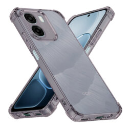 Husa Oppo A6x 4G Techsuit Shockproof Clear Silicone, fumuriu