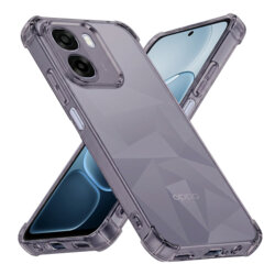 Husa Oppo A6k 4G Techsuit Shockproof Clear Silicone, fumuriu