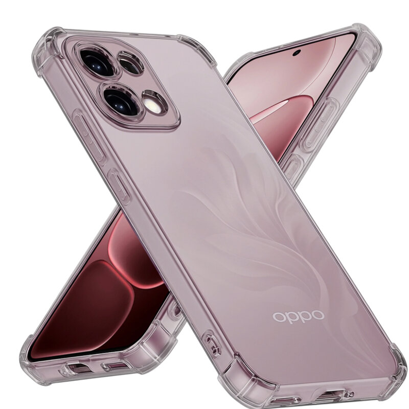 Husa Oppo A6 Pro 4G Techsuit Shockproof Clear Silicone, fumuriu