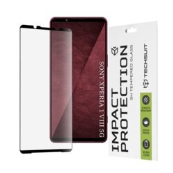 Folie sticla Sony Xperia 1 VIII Techsuit 111D Full Glue Full Cover, negru