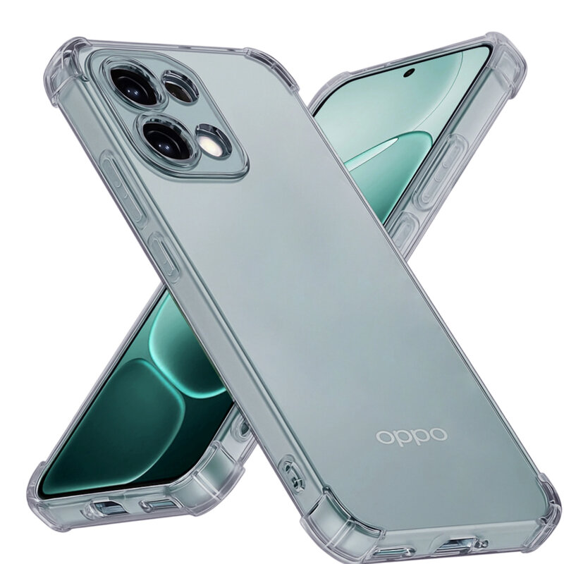 Husa Oppo A6 Pro 5G Techsuit Shockproof Clear Silicone, fumuriu