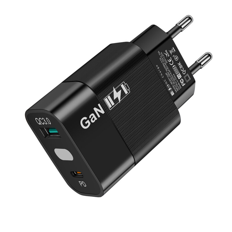 Incarcator priza GaN 33W pentru tableta Techsuit GaNeXus, negru, CHPD131