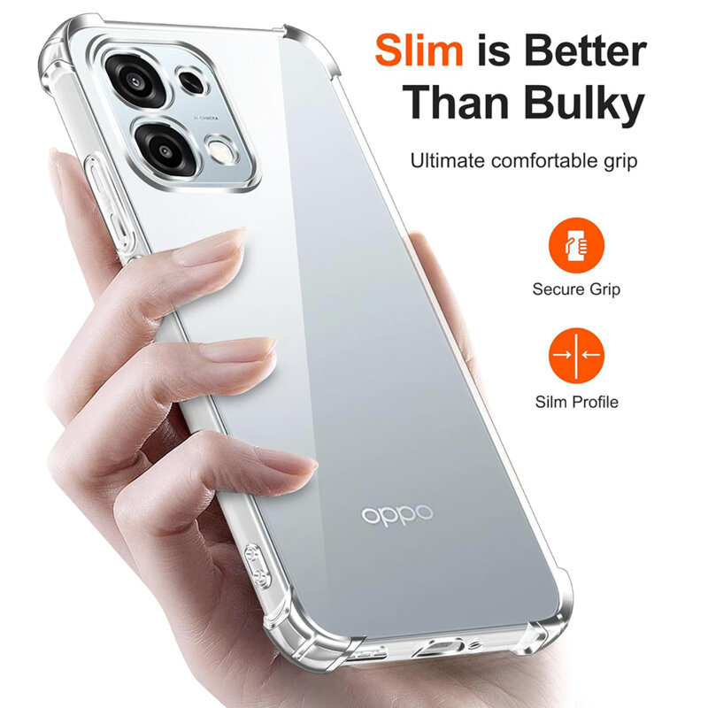 Husa Oppo A6 Pro 5G Techsuit Shockproof Clear Silicone, transparenta