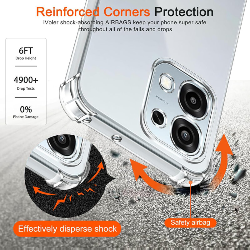 Husa Oppo A6 Pro 5G Techsuit Shockproof Clear Silicone, transparenta