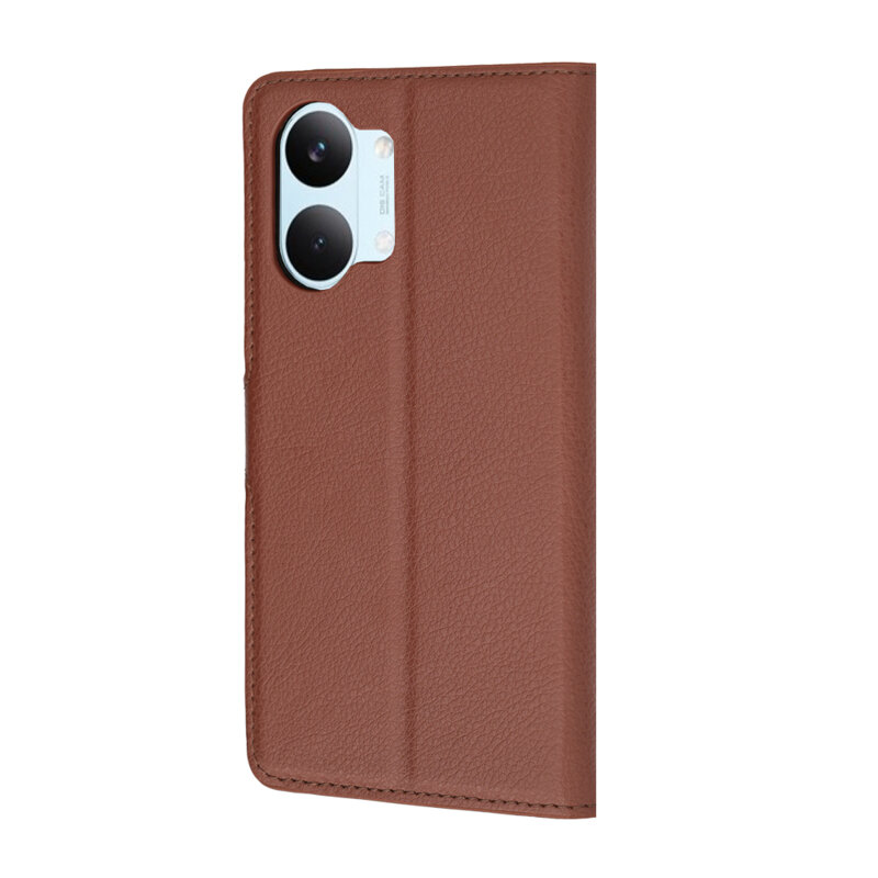 Husa Xiaomi Poco X8 Pro Max Techsuit Leather Folio, maro