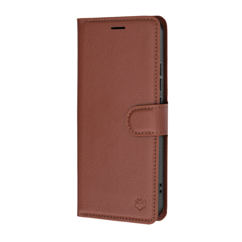Husa Oppo A6 Pro 5G Techsuit Leather Folio, maro