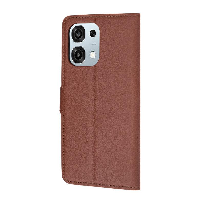 Husa Oppo A6 Pro 5G Techsuit Leather Folio, maro